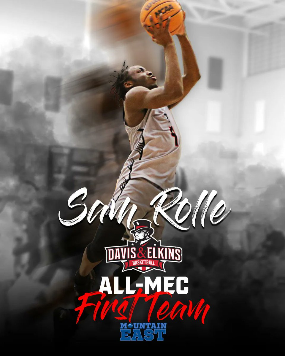 Senator Nation is proud to congratulate Sam Rolle on being named to the MEC All-Conference First Team! Sam is the team's leading scorer, has started every game but one, and has an 18.1 pt, 4 RB and 42% FG avg! He's also reached 1000 career points this season! 👏  👏 
@senator_MBB