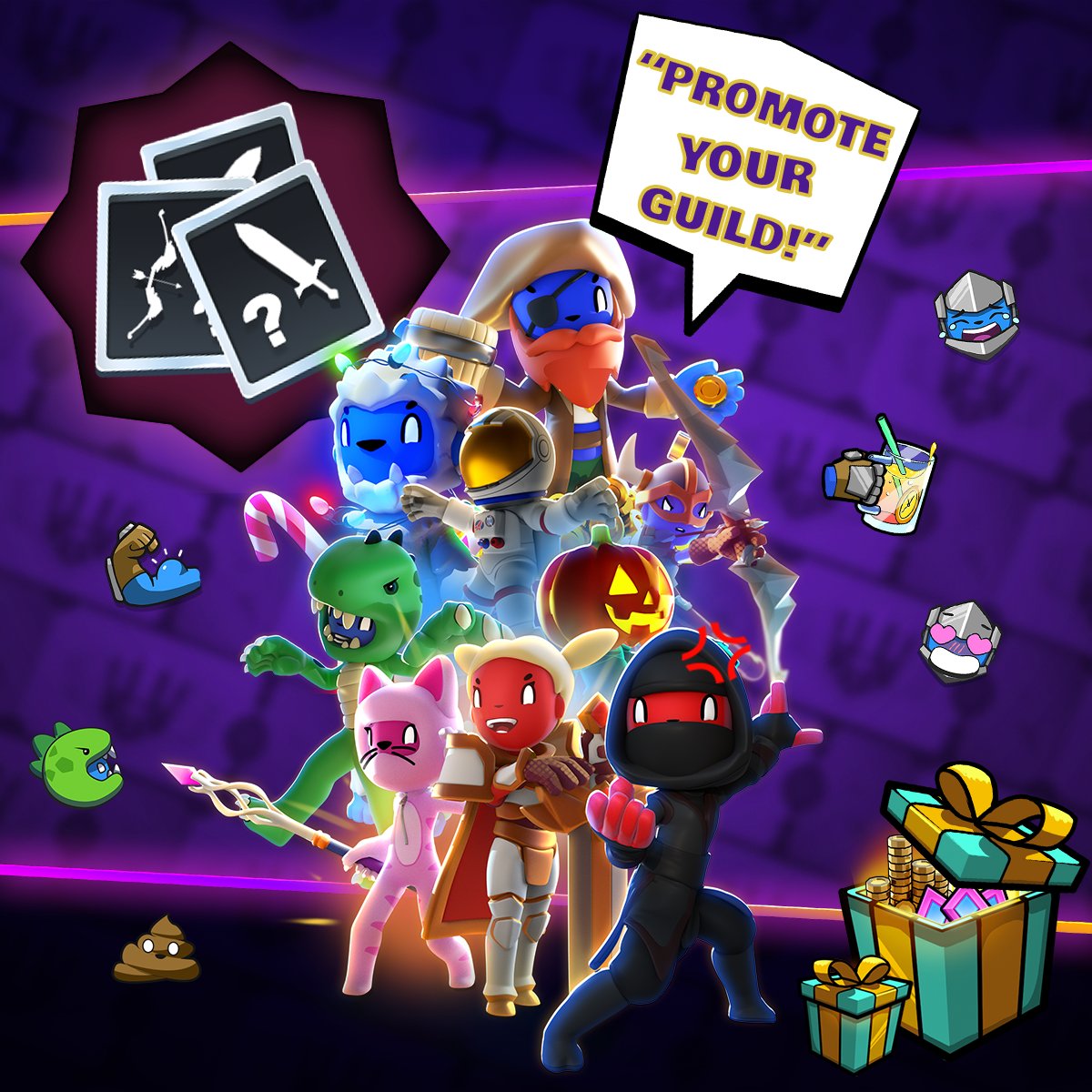 KnightsEdgeGame's tweet photo. 🚨 PROMOTE YOUR GUILD ON OUR SOCIALS! 💪
💥 Write a quick blurb about your Guild (optional: include a pic for extra oomph!)
💥 Join our Discord & put it in #Guild-Recruiting
💥 Tag the Guilds role
💥 Profit!
#knightsedgegame #mobilegaming #mobilegames #mobilecommunity https://t.co/MoAwjeIYPG