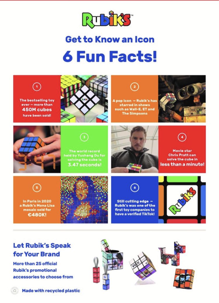 6 Fun Facts about the Rubiks Cube ! A fabulous promotional item for your brand #rubiks