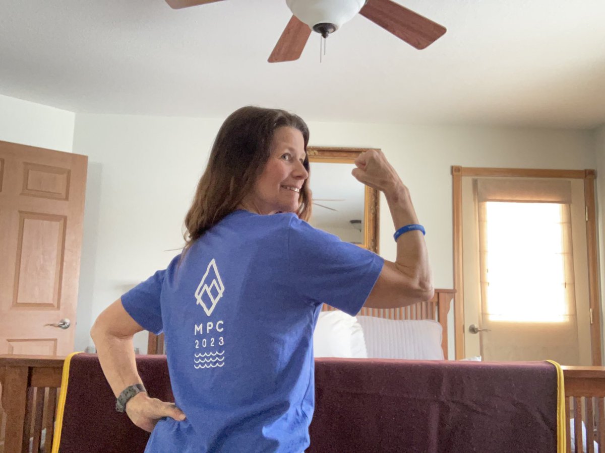 locarlso's tweet photo. @MyPeakChallenge
Loving, and breaking in my #mpc2023 shirt and wristband!👏🏼👏🏼❤️💪🏼💪🏼@OurOcean 🌊 #peakergoals @SamHeughan
Thank you #mpcteam
Just in time to wear to my granddaughter’s swim meet!🏊🏻♀️💦 https://t.co/xE3jMeTRrM
