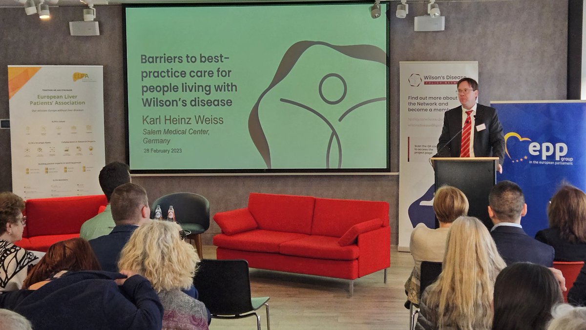 EuropeLiver's tweet photo. Barriers to best practice care for people living with Wilson’s disease @Karl Heinz Weiss, Salem Medical Center, Germany @eurordis #RareLiverDiseases @EU_Health @rarediseaseday @Marko_Korenjak @AleksanderKrag @EASLnews https://t.co/1V4a5ovoYB