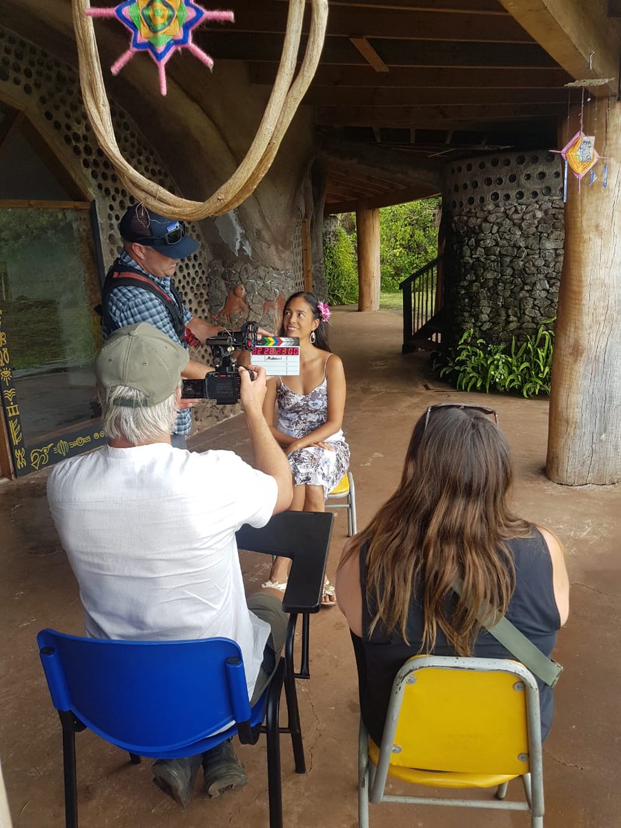 Having some fun with Good Morning America @GMA here on Easter Island! We're chatting at @TokiRapaNui about all sorts of wonderful things! Tune in Thursday morning! ... #morningshow #dworkincompany @E_Dworkin