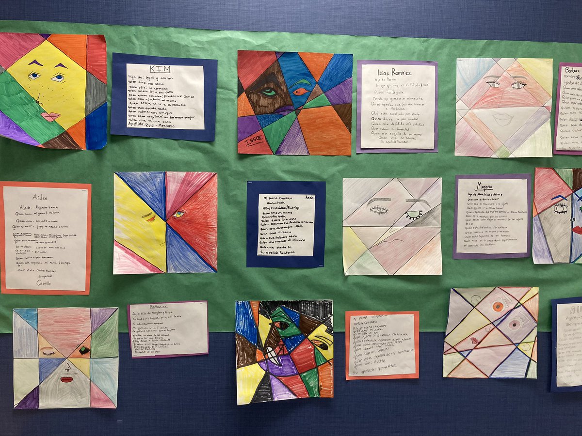 <a href="/OlatheWl/">Olathe WL</a> Heritage Spanish Speakers did an excellent job writing bio poems and creating a Picasso esque face!