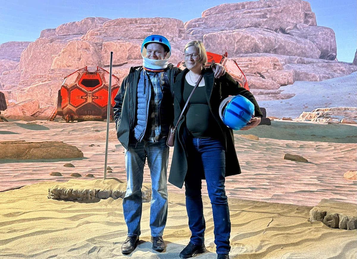 DanaMcCauley's tweet photo. Why am I with @Feeding9Billion and @DrLenoreNewman on Mars? Follow @CFIN_RCIA to find out. They’ll be making a big announcement next week. #CFINLive https://t.co/GrZToqnBw8