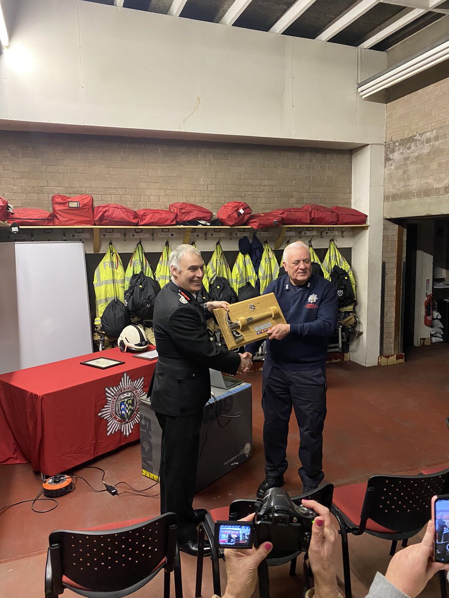 Tonight saw the completion of the final day on call at Longtown Fire Station for Watch Manager Kevin Byers.  Kevin has been on call at Longtown for 45 years. He will be greatly missed by his crew and community, very few people exemplify service like he has.