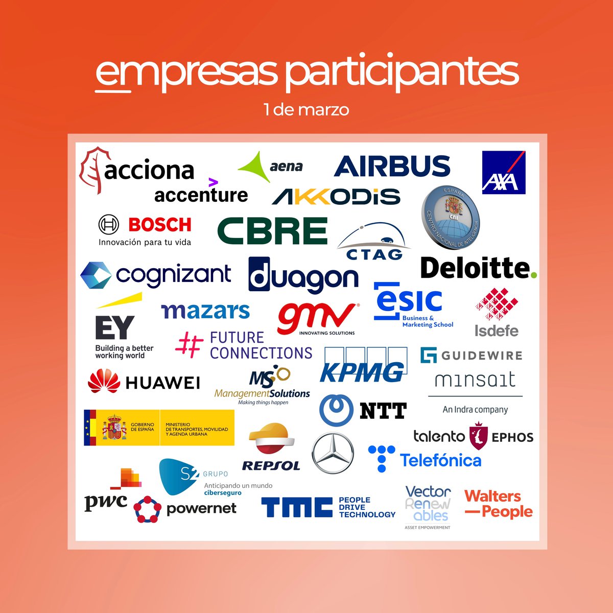 satelec_etsit's tweet photo. Seguimos con el 🥳¡¡SEGUNDO DÍA DE FOROO!!🥳  Mañana seguimos en el Hall del Edificio A de 10h a 17h😍.

Aquí os dejamos el mapa con las 38 empresas💼 líderes en su sector de mañana. Os están esperando con un montón de sorpresitas🙌. https://t.co/70hHD1TfrK