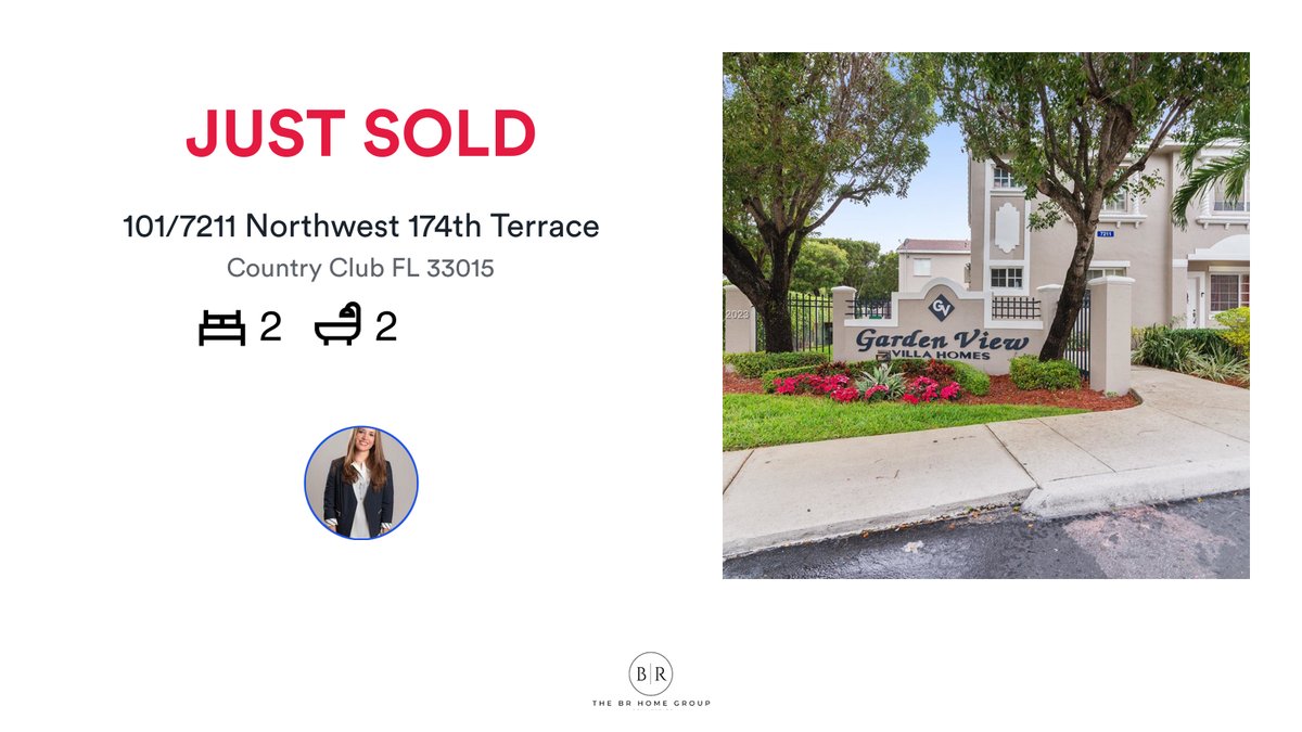 PatBorgCruz's tweet photo. 🛌 2 🛀 2
📍 101/7211 Northwest 174th Terrace, Country Club, FL, 33015

My latest sale on RateMyAgent.

https://t.co/QwoFgELdnr

...
#ratemyagent #realestate #Deedit_Realty_LLC https://t.co/7pj6zZPAzg