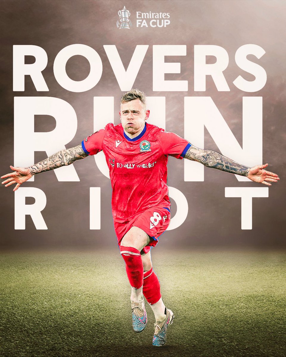EmiratesFACup's tweet photo. Sammie’s strike sees @Rovers through 💪

#EmiratesFACup https://t.co/OkPyhjm6sc