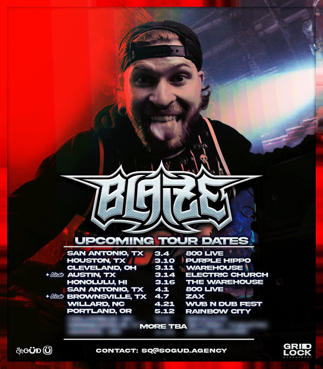 BlaizeOnIt_'s tweet photo. BOOM BABY!! 
Here’s some upcoming tour dates! More TBA soon! Tag your local promoters if you want me in your city! https://t.co/EfUP16fXAi
