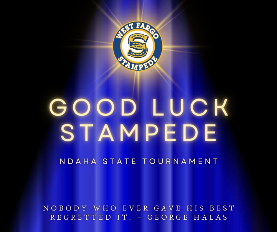 WFHA wishes the best of luck to our 15UB, Junior Gold, and Peewee teams as they travel throughout North Dakota for the NDAHA State Tournament. Do you best and leave it all out on the ice! 🥅💙💛