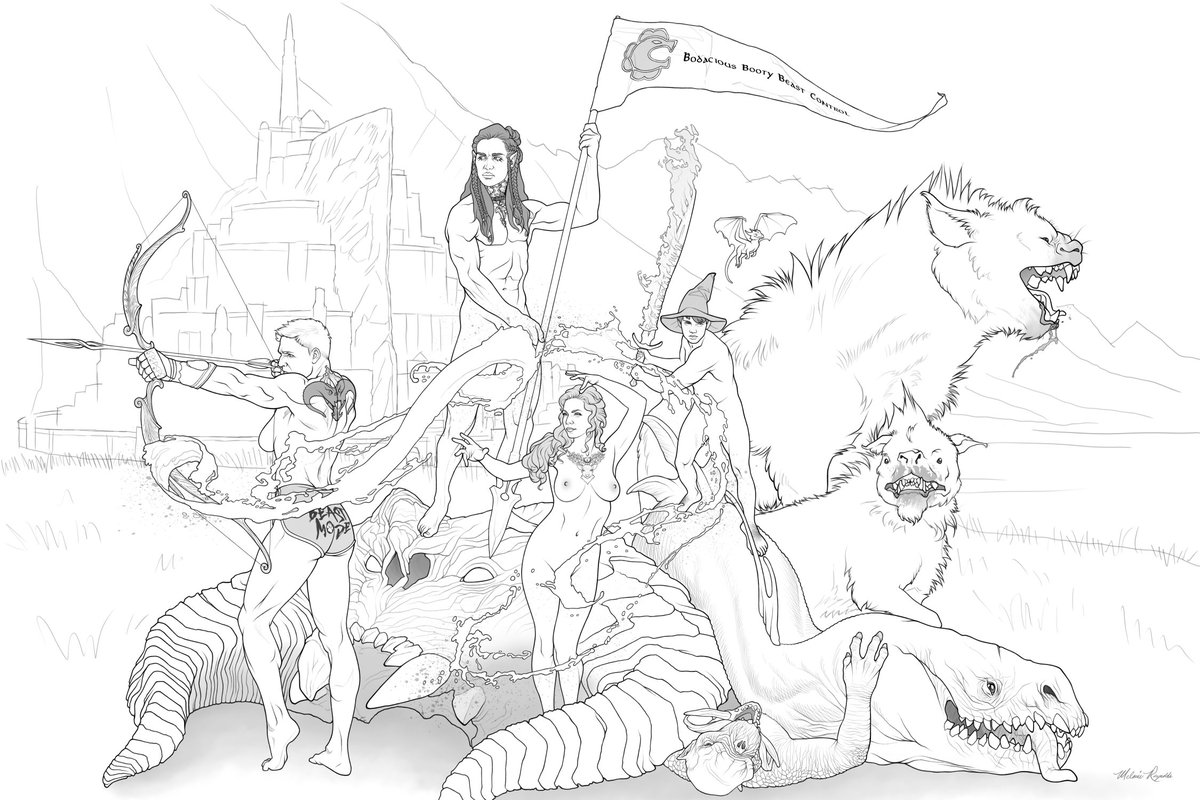 NerdyRotica's tweet photo. A gift for my friend of our crazy LotR-setting D&amp;D party! https://t.co/lcplLUkXoM