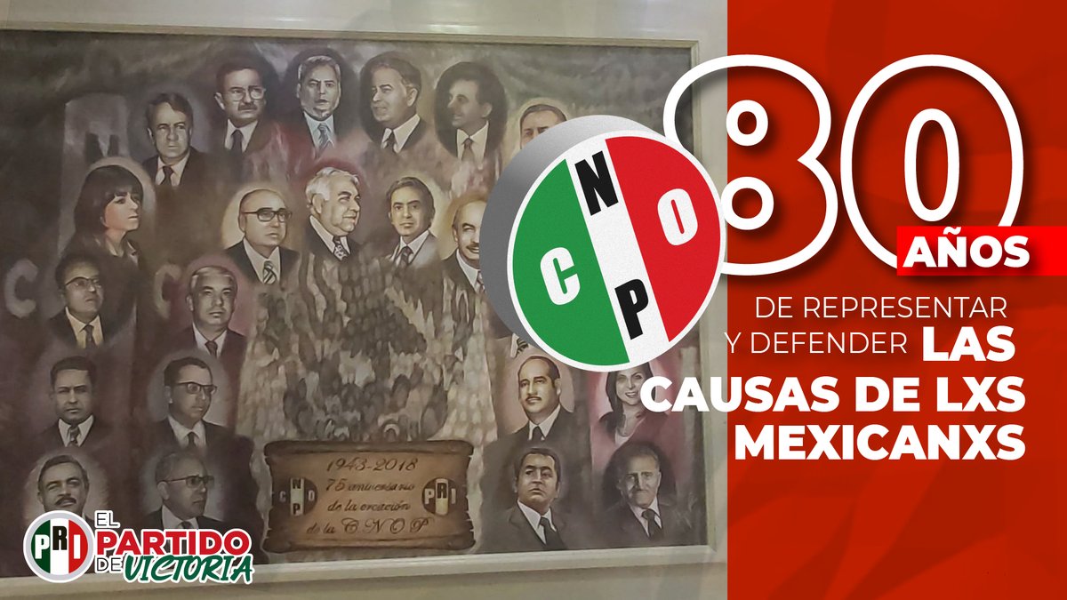 Hoy la CNOP cumple 80 años de representar y luchar por las causas de lxs mexicanxs. ¡Gracias por esta gran labor!
#80AniversarioCNOP 
<a href="/CNOPNacional/">CNOP Nacional</a>