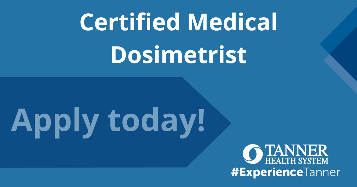 tannercareers's tweet image. This position assists patients receiving accurate plans, dosage calculations and dosimetry considerations for those undergoing radiation therapy. Learn more: bit.ly/3KvTrTI 

#ExperienceTanner #TannerCareers #TannerHealthSystem