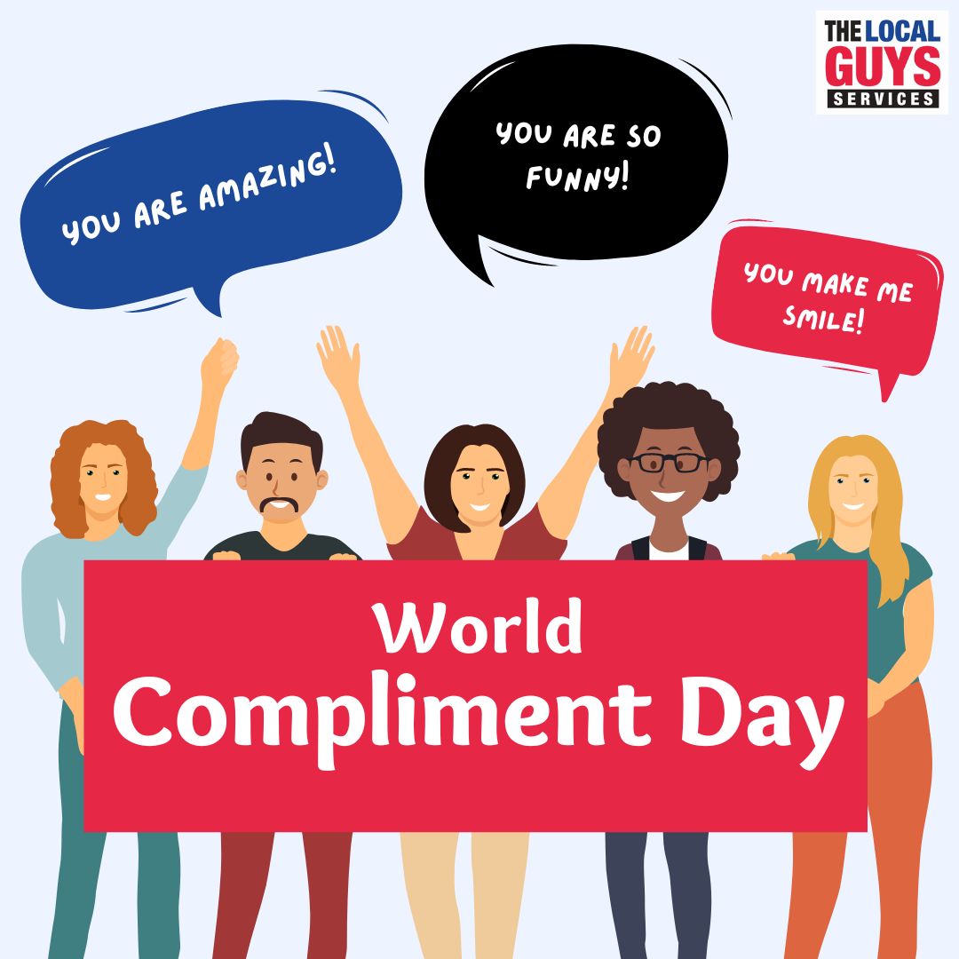 guys_local's tweet photo. Happy World Compliment Day! Don't forget to compliment someone around you today to see them smile ๐ We hope you get some compliments in return!
#thelocalguys #supportlocal #worldcomplimentday #franchise #franchising #testandtag #pestcontrol #cleaning https://t.co/FOdZiy0ABZ