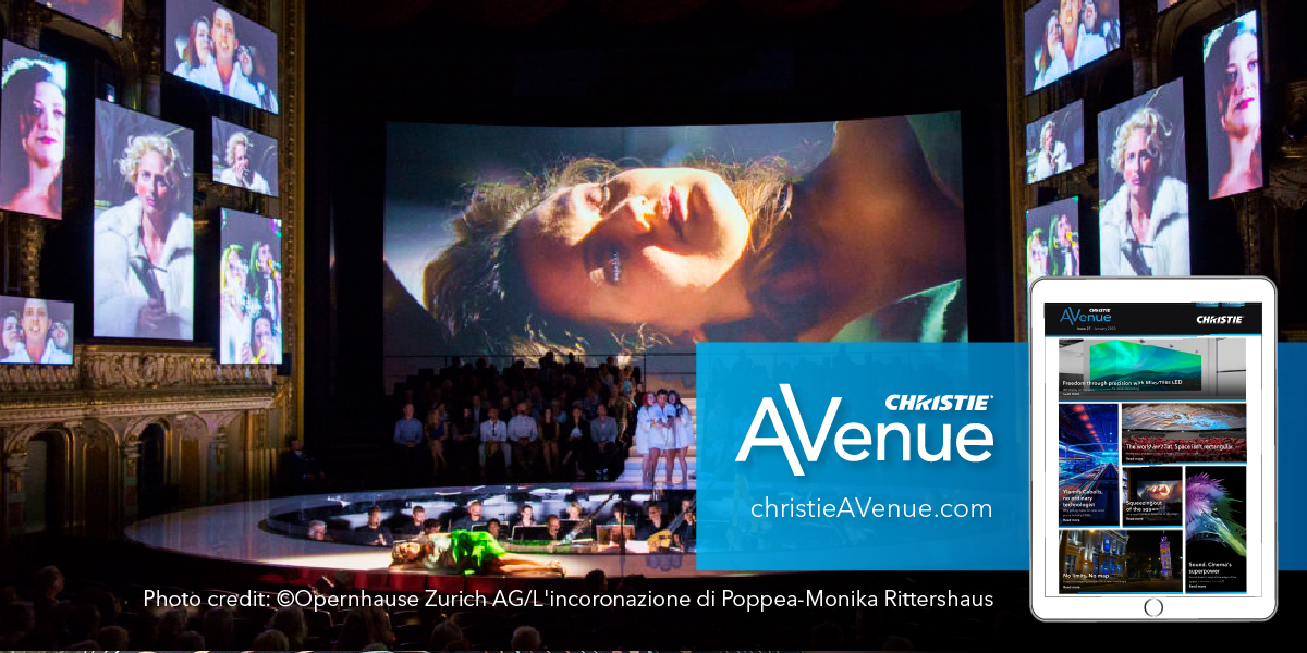 Projection has a way of breaking the constraints of a conventional stage. Learn how opera houses have adopted Christie projection to make their performances even more grand. Read the #ChristieAVenue article: bit.ly/3y0sVdN  #livedesign #liveevents #stagedesign
