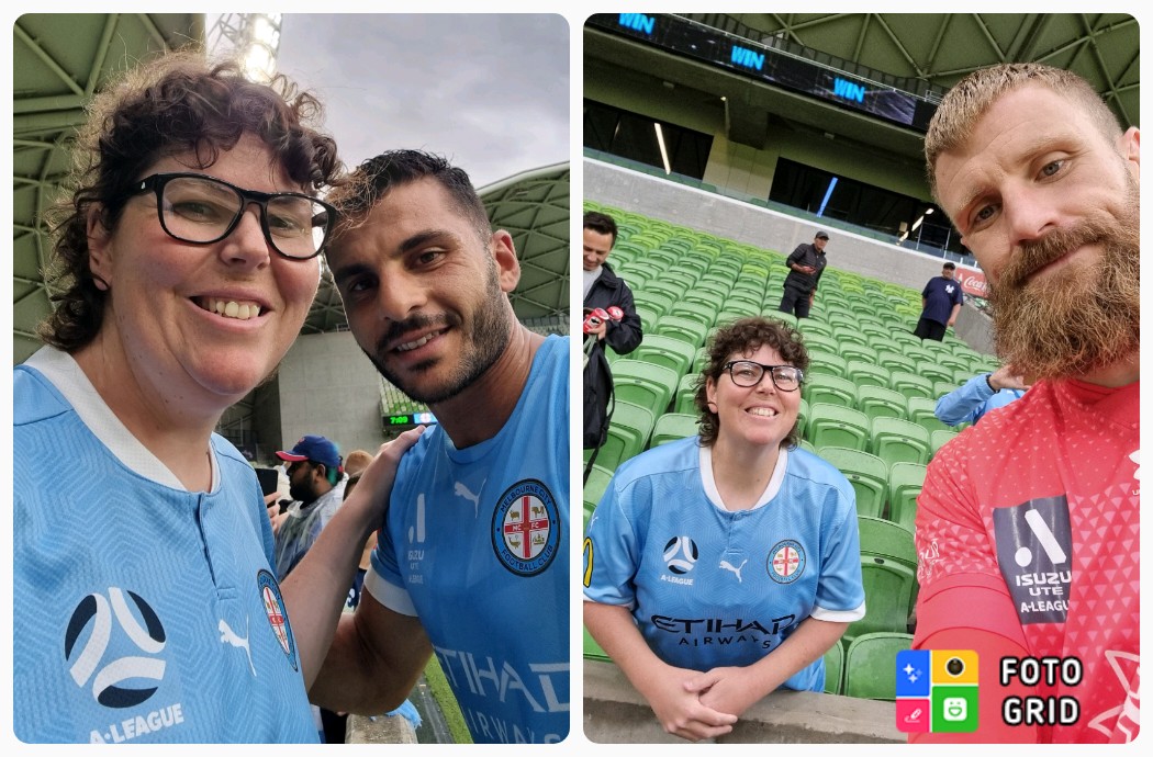 @MelbourneCity vs @SydneyFC with @andrewnabbout and Andrew Redmayne