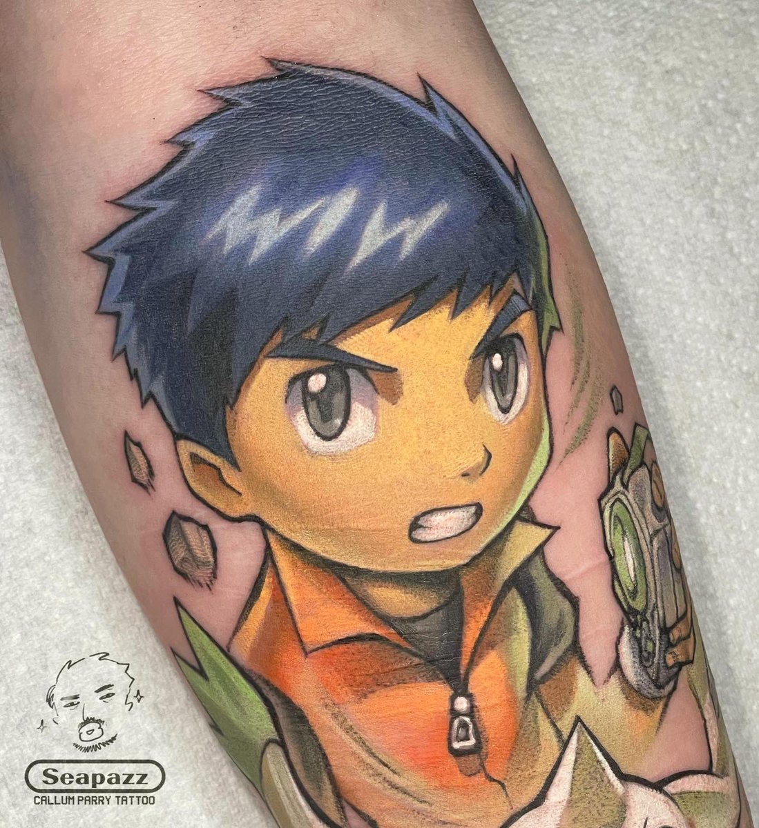 seapazz's tweet photo. Henry and Terriermon from Digimon Tamers! Did this a couple of weeks ago!
#art #design #electrumink #tattoo #tattooart #animeart #animetattoo #animeartist #digimon #digimontattoo #digimontamers https://t.co/N5tFgrbb9G