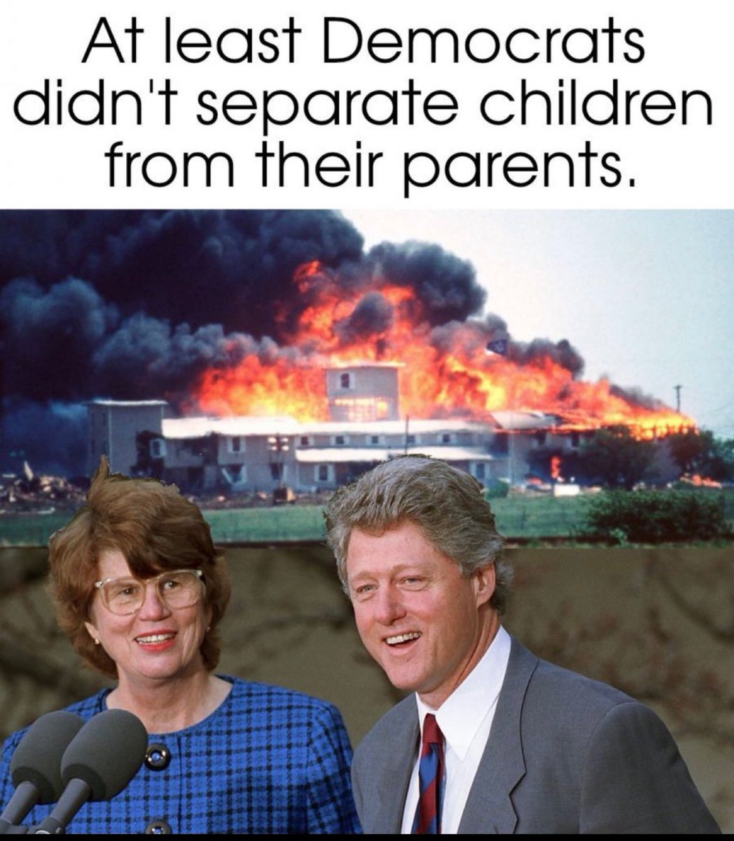 Why does one party kill children so viciously? #BranchDavidians 
#Waco #Clinton #JanetReno #FBI #CIA #FullTermAbortion