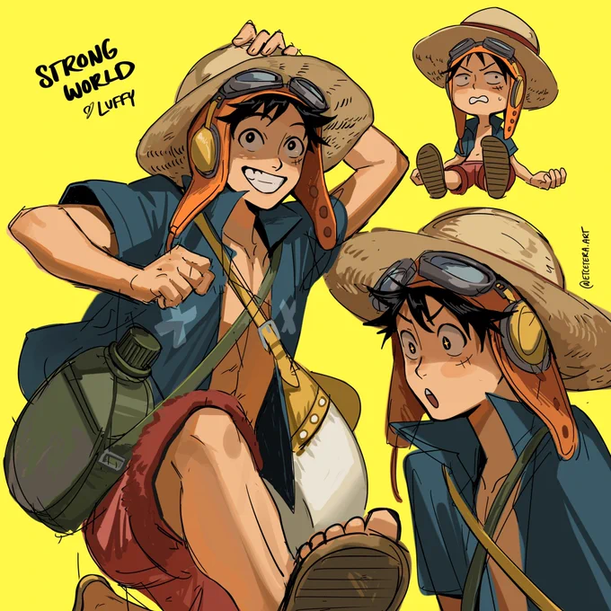 Luffy and his hats 