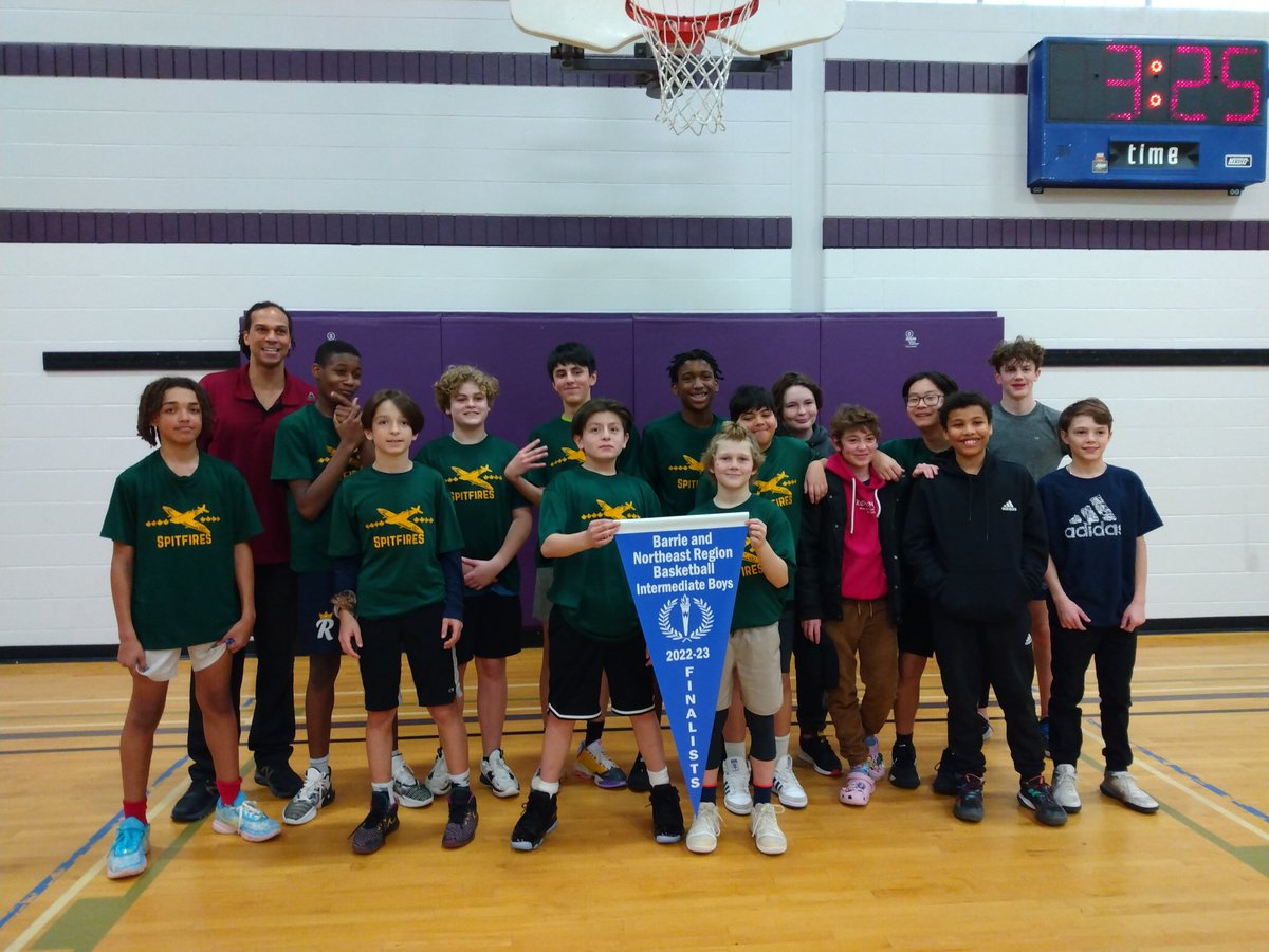Lizbreton's tweet photo. So proud to be a Spitfire today! @SteeleStreetPS Awesome work by the Int Girls Volleyball and Boys Basketball teams at Regionals! Congrats to the boys who will represent us at County's next week!!! https://t.co/9fxgwwTdCn