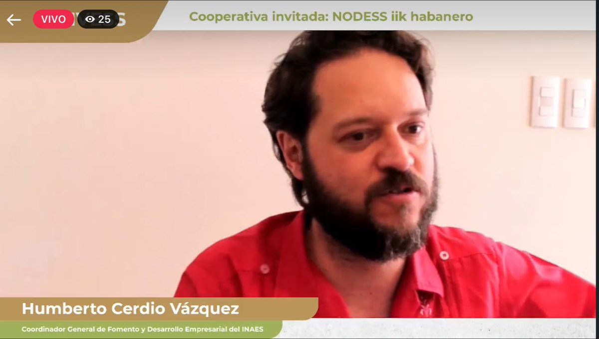 INAESMx's tweet photo. 🙋🏻♀️En este momento se transmite en vivo el #LIVESS “Nueva miradas de potencialización colectiva” con el @NODESS iik habanero, donde nos hablan de su experiencia en la #ESS
Aquí 🎥!
https://t.co/wvUQBfW9pJ https://t.co/OeV3Mk2jhc