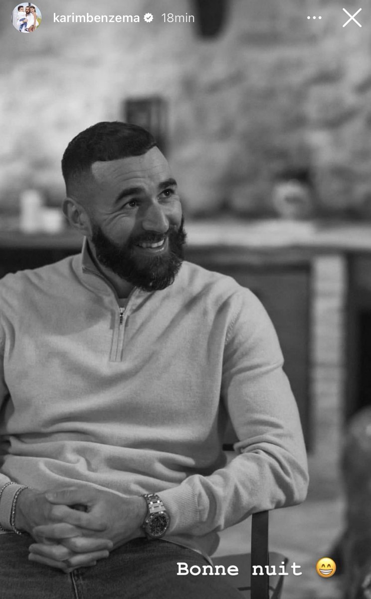 ActuFoot_'s tweet photo. Les deux dernières stories de Karim Benzema. 👀 https://t.co/bD4f0vKpBi