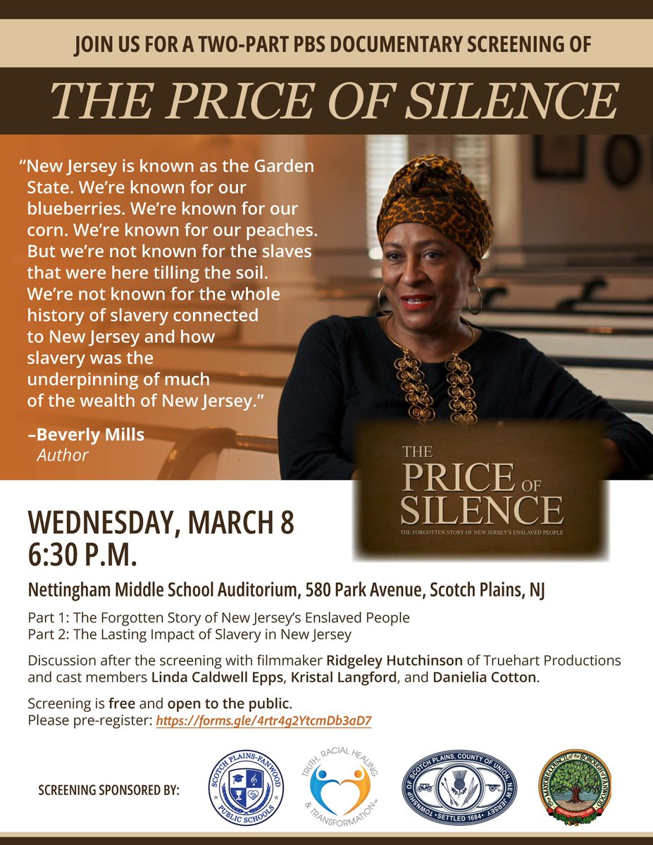 Don't miss the screening of the Price of Silence March 8 @ 6:30pm @ Nettingham Middle School! Seats are limited and spots are filling up!Pre-register now #spfproud docs.google.com/forms/d/e/1FAI…