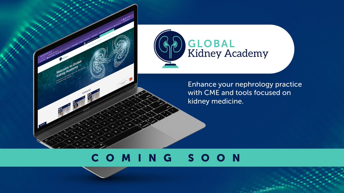 Due to the rarity & poor outcomes of some #kidneydiseases, clinicians need to stay up to date on disease presentation, current therapies & more. That’s where Global Kidney Academy comes in! #ComingSoon #GlobalKidneyAcad #Nephrology