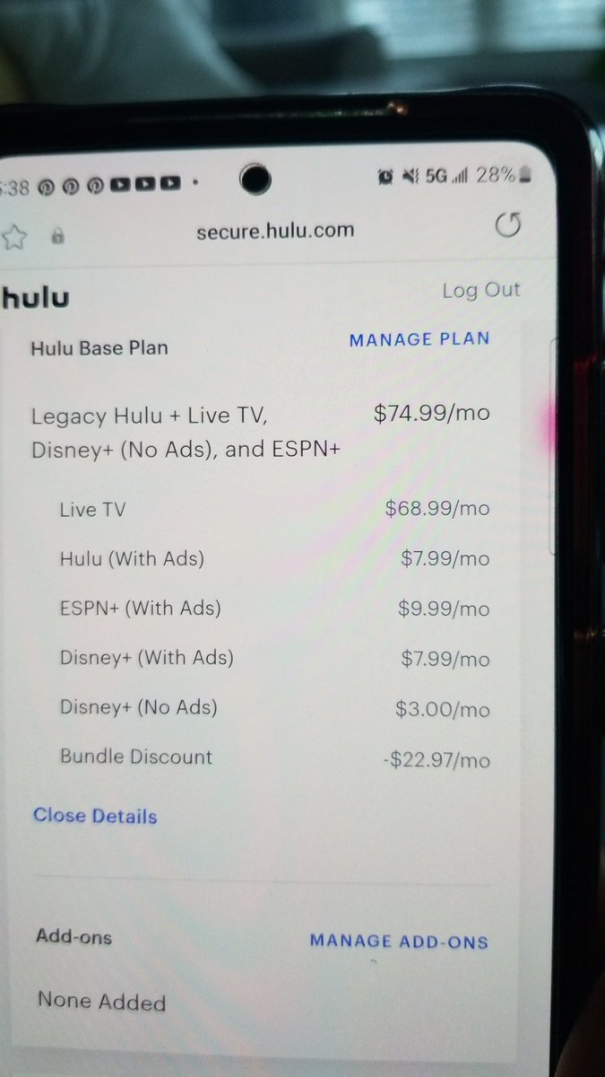 Ima need this to make sense <a href="/hulu/">Hulu</a> &amp; <a href="/DisneyPlus/">Disney+</a> how is tht I'm being charged for both ad and no ads with this only option of hulu base plan. I never asked for disney when I signed up almost 6+ yrs ago so h0w and when did yall make this decision 4 me and my 💲 <a href="/TheShadeRoom/">TheShadeRoom</a>