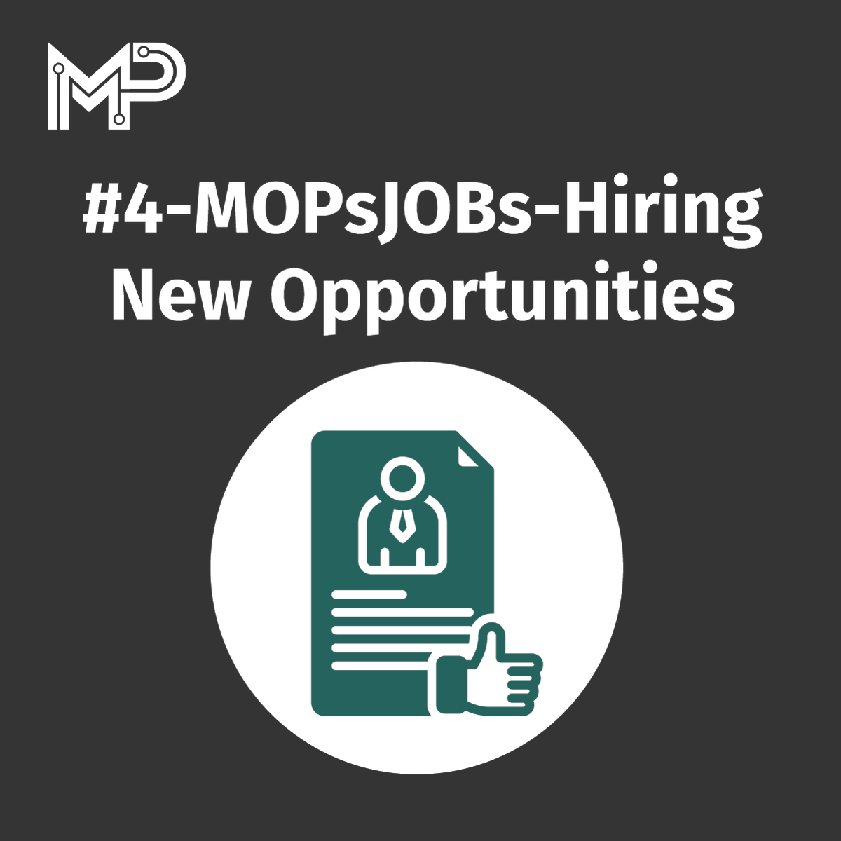 MOPsPROs's tweet photo. Hey, #MarketingOperations pros! Do you know whos #hiring? Our members post new #careeropportunities regularly, so join us on slack to connect with leaders seeking professionals just like you!  👉 https://t.co/nqIm8T8YQk https://t.co/vFmeEnZ005