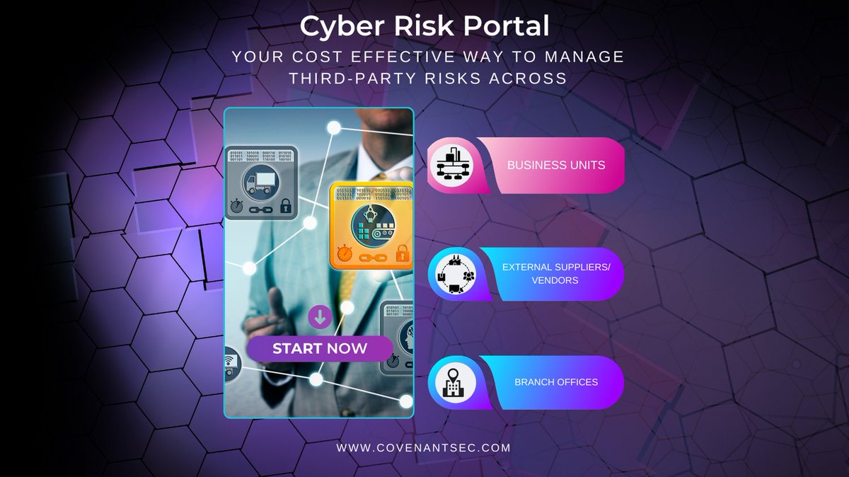 Get the clarity you need on where your supply chain cybersecurity risks stands.  Get started at risks.covenantsec.io/tryit.php

 #cybersecurity #grc #thirdpartyriskmanagement  #compliance #supplychain #infosec #CISO #ISO27001 #NISTCSF #CMMC #COBIT5 #HIPAA #NYDFS