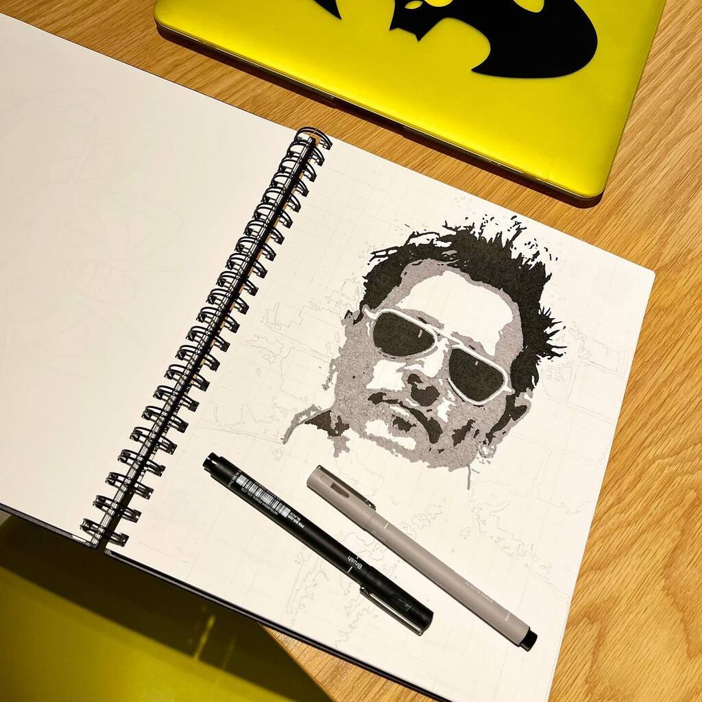 metal_fortress's tweet photo. More work done on my drawing of Johnny Depp this evening.
.
.
#JohnnyDepp #drawing #draw #pendrawing #JohnnyDeppart #JohnnyDeppdrawing #blackandwhite #blackandwhitedrawing #inkdrawing #pencil #sketch #sketchbook #art #artistsofinstagram #artwork #artsgra… https://t.co/dQIcU7FHSt https://t.co/5Lm5xGNRfn