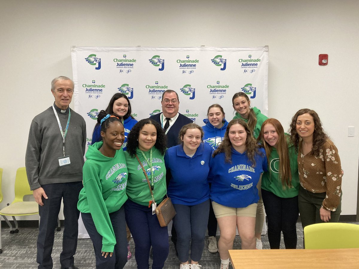 CJ welcomed members of the Marianist General Administration for a visit to meet w/students, faculty, &amp; staff. Marianist LIFE was invited to have a lunch w/Fr Andre Fetis, the Superior General of the Society of Mary &amp; Bro. Mike McWard, Assistant for Temporalities. #BePresentCJ