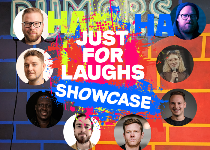 RumorsComedy's tweet photo. This Friday night, join us as we showcase Winnipeg's top talent for the scouts from Montreal for @justforlaughs! PLUS incredible headliner Dave Hemstad!
@JordanWelwood 
@andynoblejokes 
@emmanuel_lomuro 
@goodfunnyguy 
@MattNcomedy 
#MattFalk
@realsarahlondon 
@tylerpennercom https://t.co/r9F3dnTTTN