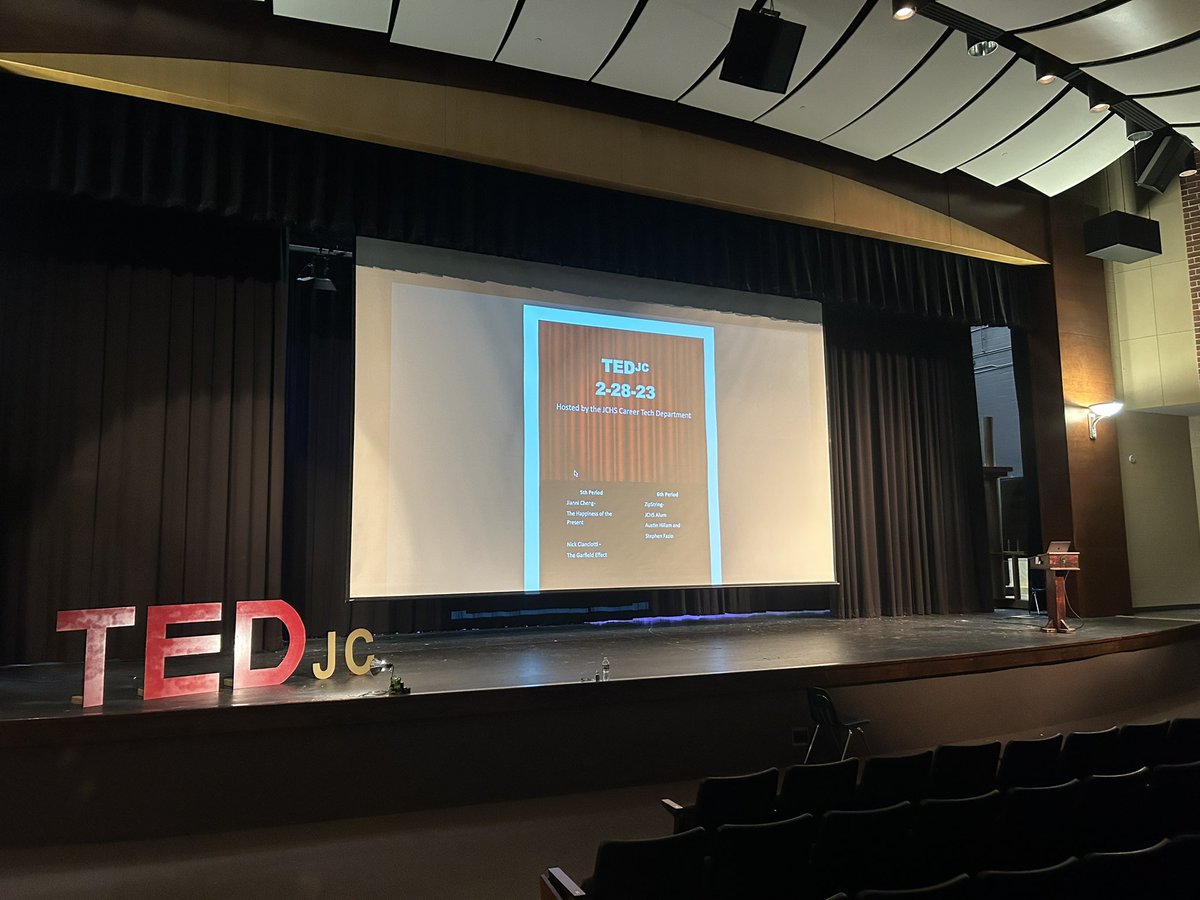 CTE Month wraps up at JC with our annual TEDjc event. Great job by our current students and alumni that gave a presentation this year! I love this day each year. @LeadGladiator <a href="/FCSCTAE/">Fulton County Schools CTAE</a> <a href="/FCS_JCHS/">Johns Creek High</a> <a href="/ZipString/">ZipString</a> <a href="/jchsfbla/">Johns Creek HS FBLA</a> <a href="/JohnsCreekDeca/">Johns Creek DECA</a> @stefansinger3