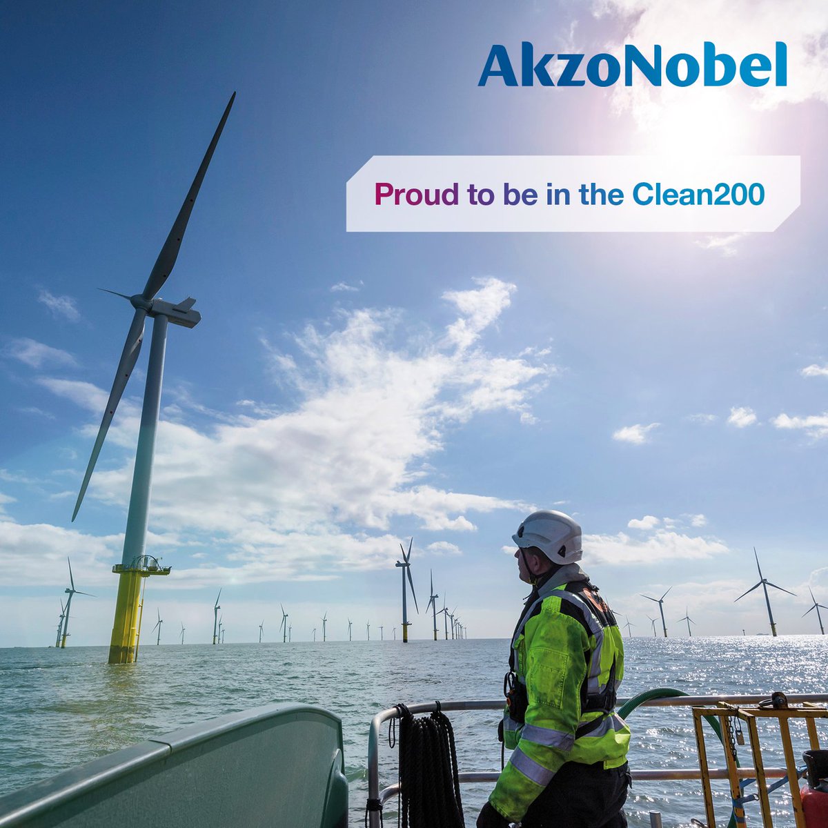 AkzoNobelUS's tweet photo. Check out our place on the 2023 Clean200. We’re proud to put sustainability at the heart of our business – for the fourth year running. https://t.co/YBp71O4TT1

#PeoplePlanetPaint #SustainableSolutions #Clean200 @AsYouSow https://t.co/hVKSqU2muq