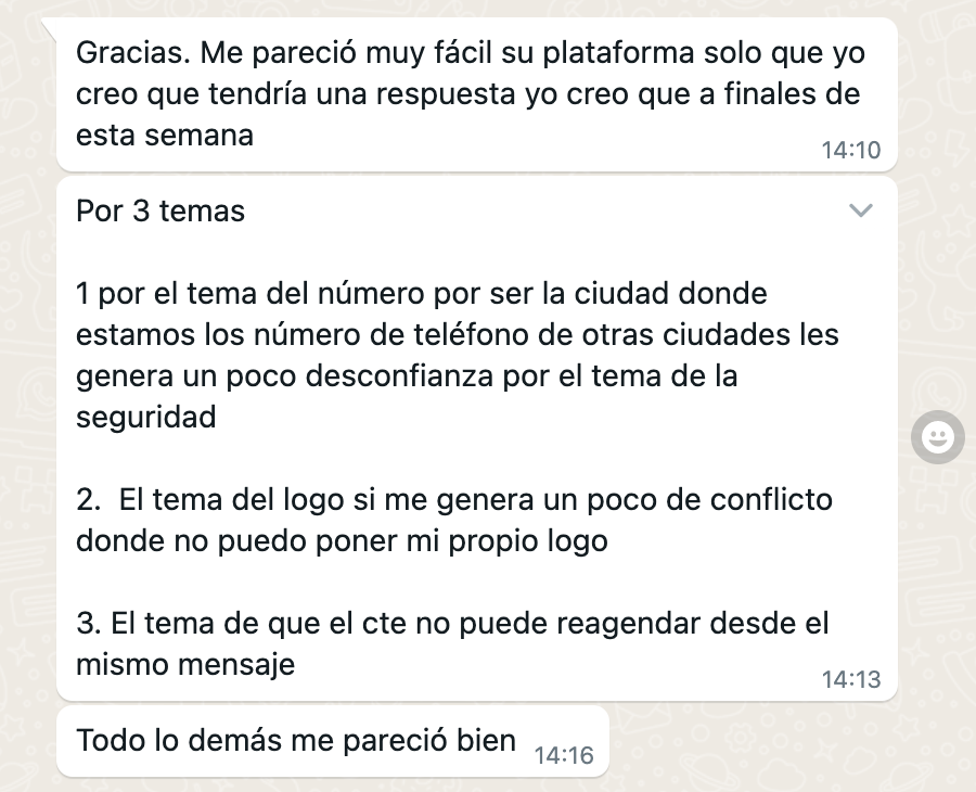CarlosVazter's tweet photo. Conseguir nuevos usuarios es ya de por sí algo difícil pero siento que aún más encontrar a los que están dispuestos a darte feedback 😬.

No estoy seguro si este usuario contratará o no pero el conocer sus obstáculos vale oro 🙌🏽 https://t.co/VBIsDcbzeJ