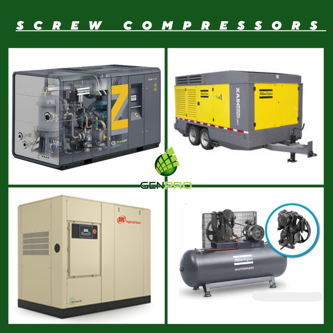 genpro_ke's tweet image. Screw compressors can be used anywhere. Industries you will find them include:Transportation,Food and beverage,Medicine and health,Mining,Textile,Construction. In need of a screw compressor? DM us or WhatsApp 0722836286
#screwcompressor #compressedairsolutions #compressedair