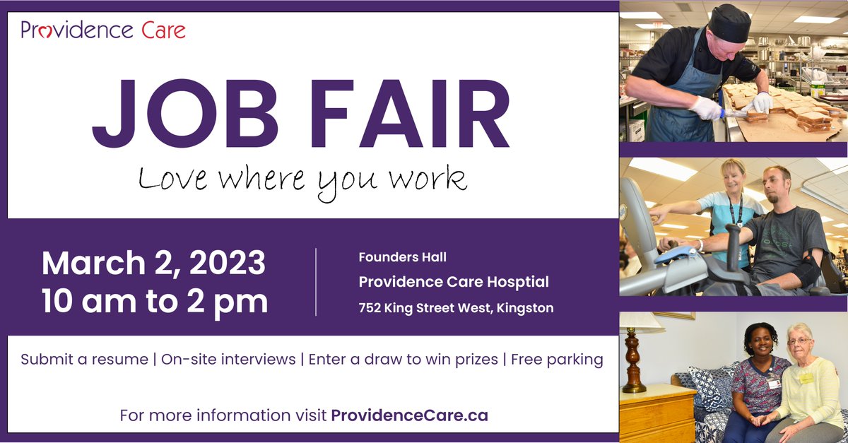 test Twitter Media - Reminder: Providence Care's Job Fair is March 2!

We have openings for clinical and support staff as well as students and volunteers. Come to our job fair to learn about the opportunities available and submit your resume. #joinourteam

Read more: https://t.co/JooaXjU4vC https://t.co/Co6o2fQWlm