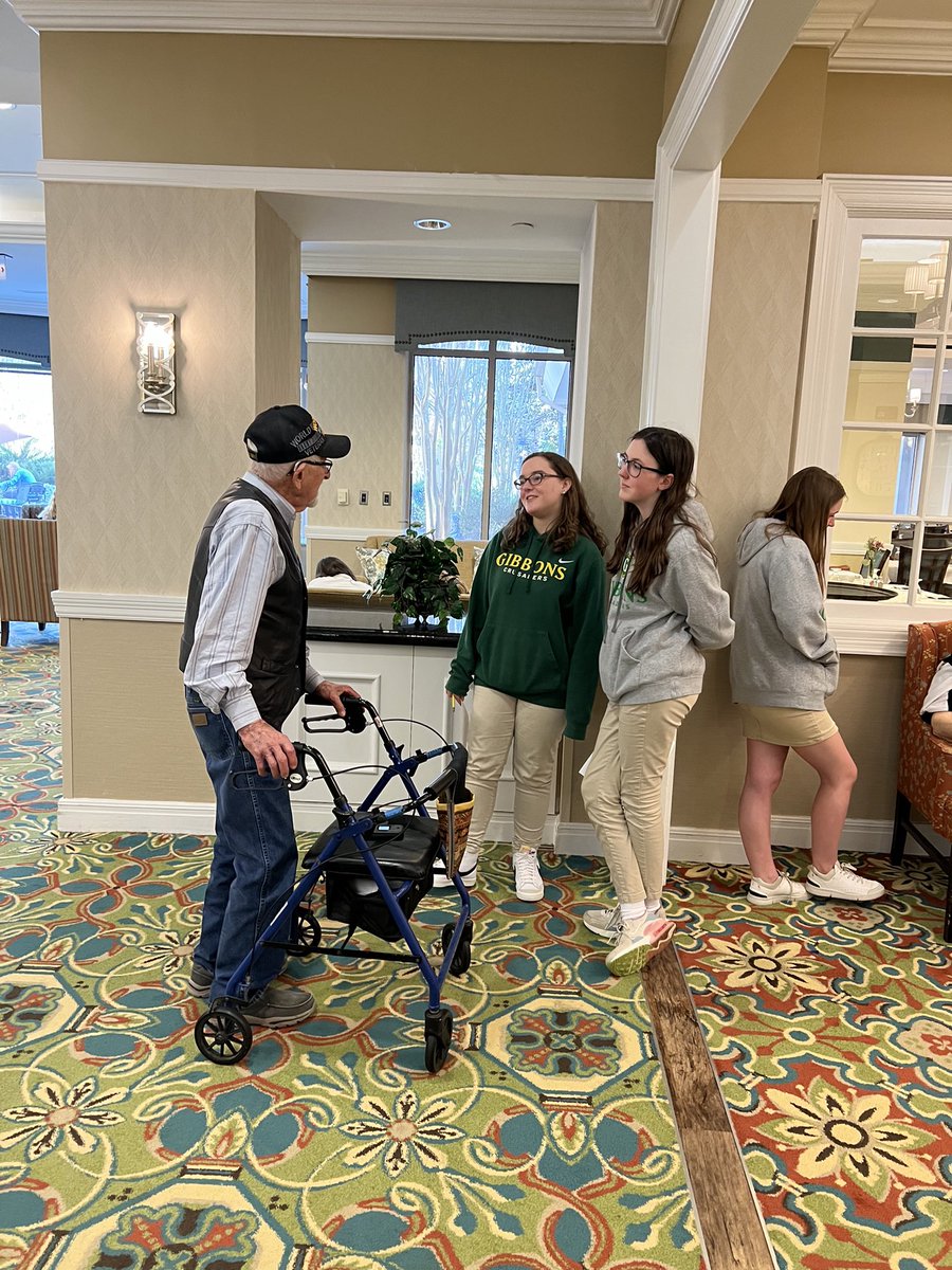 Today FYI members returned to visit our friends at Brookdale Retirement Center! ❤️