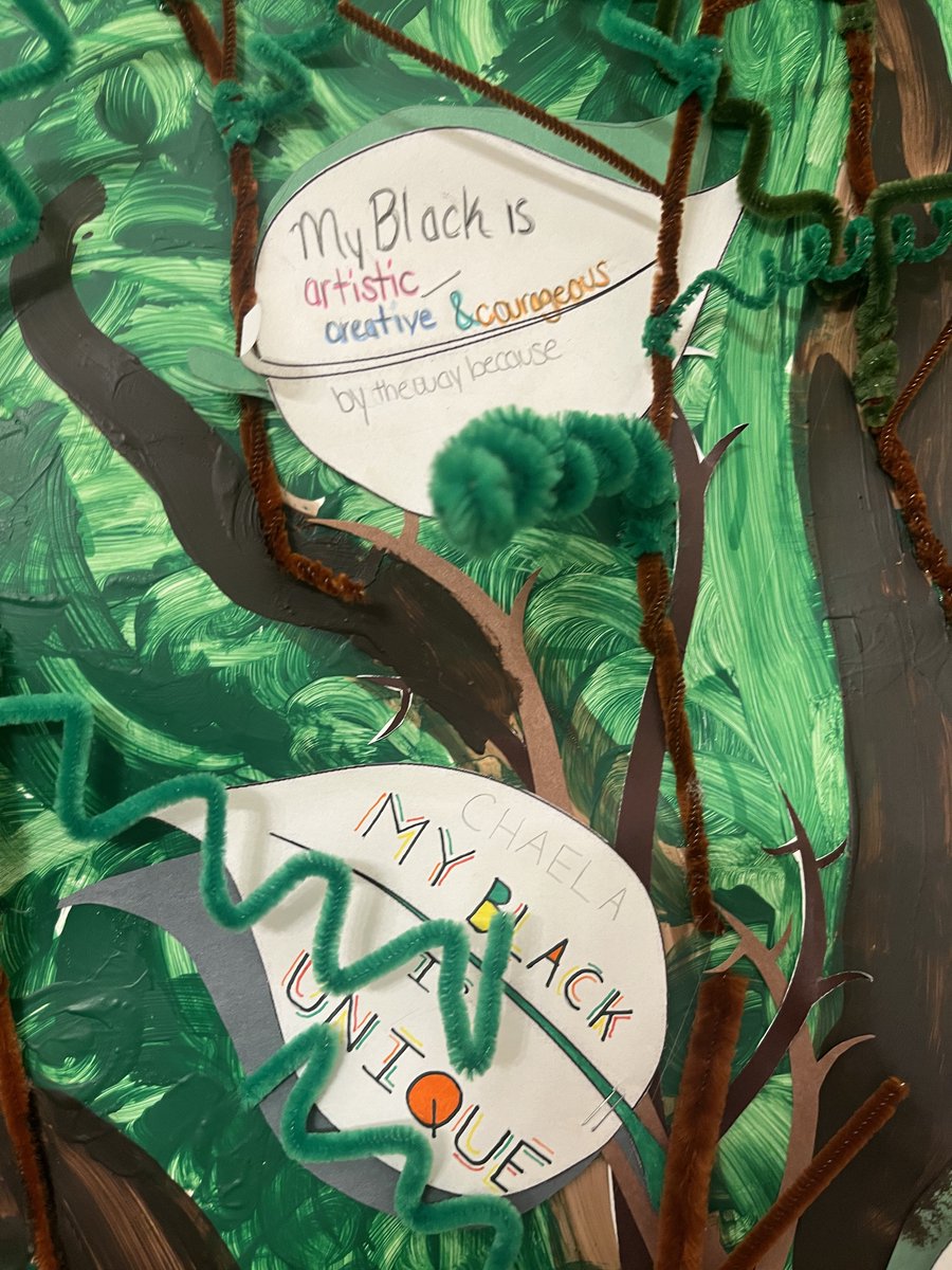 StFrancisBmore's tweet photo. CONGRATS to our #BlackHistoryMonth Door Decorating winners: the #IgniterInterns! The tree's roots represent elders who have shaped Black History &amp; the canopy represents current history being made by the interns, highlighting the significance of their individual Black identities. https://t.co/FHQyBEiLui