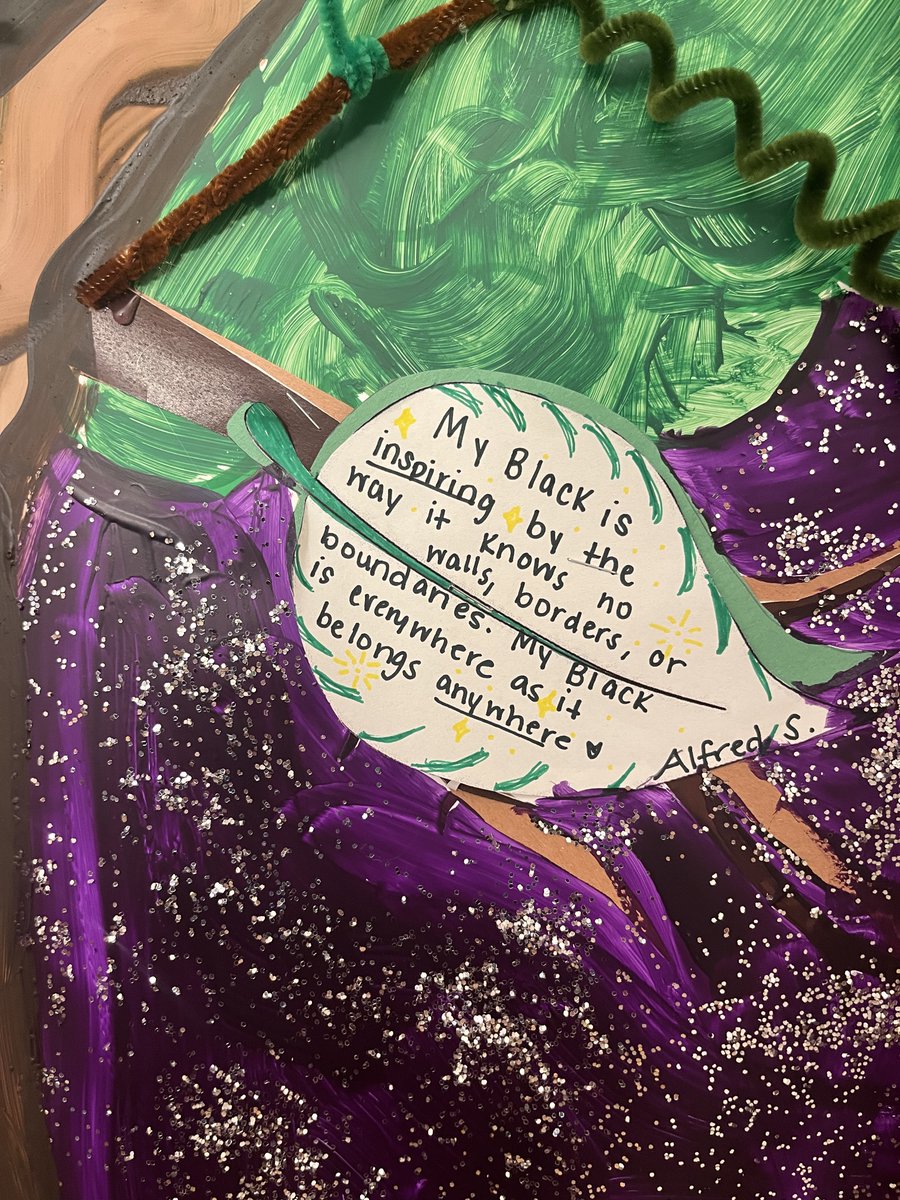 StFrancisBmore's tweet photo. CONGRATS to our #BlackHistoryMonth Door Decorating winners: the #IgniterInterns! The tree's roots represent elders who have shaped Black History &amp; the canopy represents current history being made by the interns, highlighting the significance of their individual Black identities. https://t.co/FHQyBEiLui