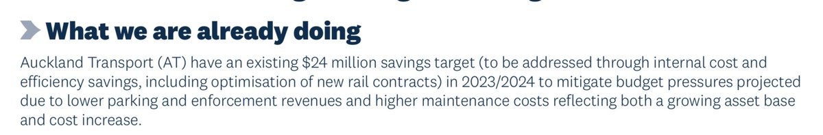Can you please clarify why you are expecting lower parking and enforcement costs <a href="/AklTransport/">Auckland Transport</a> . These should both be expected to increase or you are not charging enough for parking and/or not enforcing the rules.