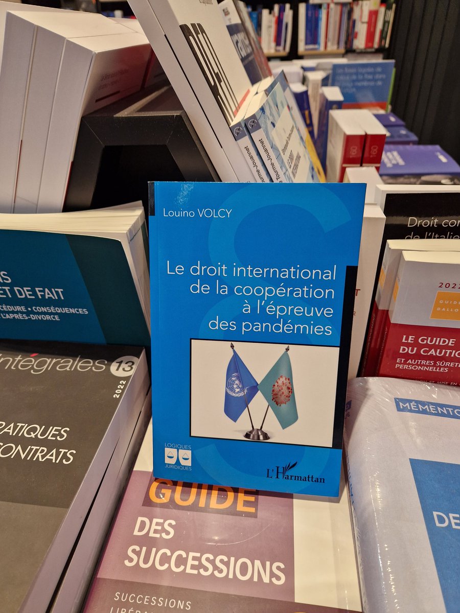 VolcyLouino's tweet photo. Très heureux de constater que mon nouveau Livre, LE DROIT INTERNATIONAL DE LA COOPÉRATION À L'ÉPREUVE DES PANDÉMIES, est disponible à la Librairie générale de droit et de jurisprudence (LGDJ), Paris, France.
#LGDI
#DroitInternational
#Pandémies
#CoopérationInternationale https://t.co/2jyWtXDT4n