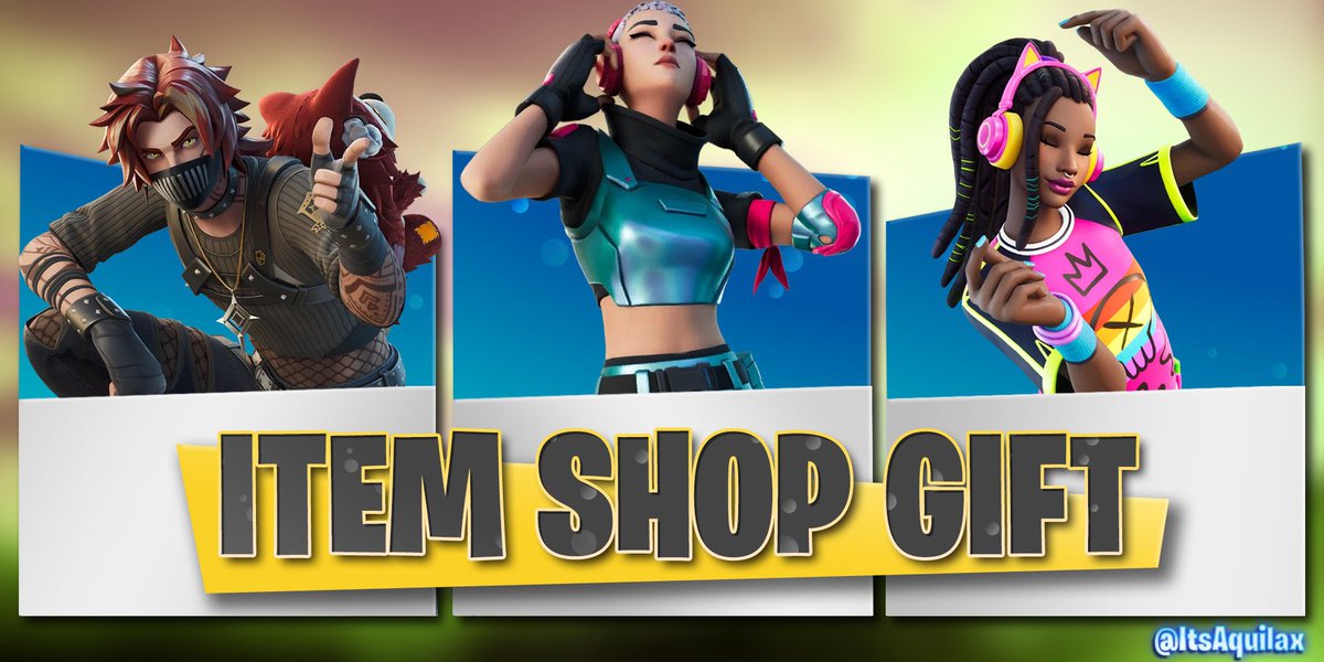 Item shop gift up to 1500 vbucks • 24hrs - retweet ♻️ - like ❤️ - tag a friend 🏷️ Good luck!