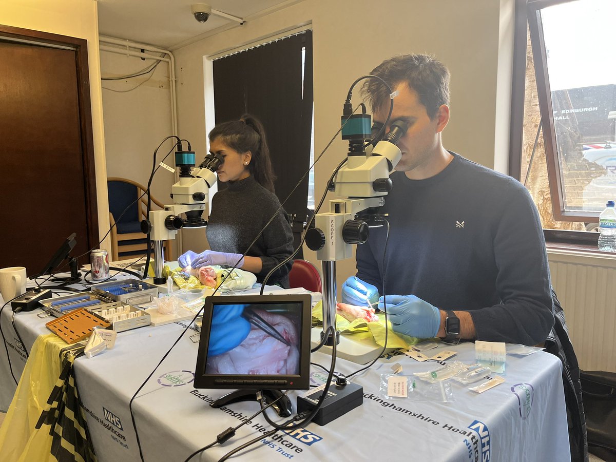 DrJamesKKChan's tweet photo. Our latest #microsurgery course @SimBucks_BHT - thanks @rebecca5hirley @mrjnrodrigues for coaching &amp; @Severn_HC @ChrisKasbia @MercianSurgical for supporting!
@BAPRASvoice @PLASTAUK @BSSHand @STASH_BSSH @BucksHealthcare https://t.co/JCUuVBdYMa