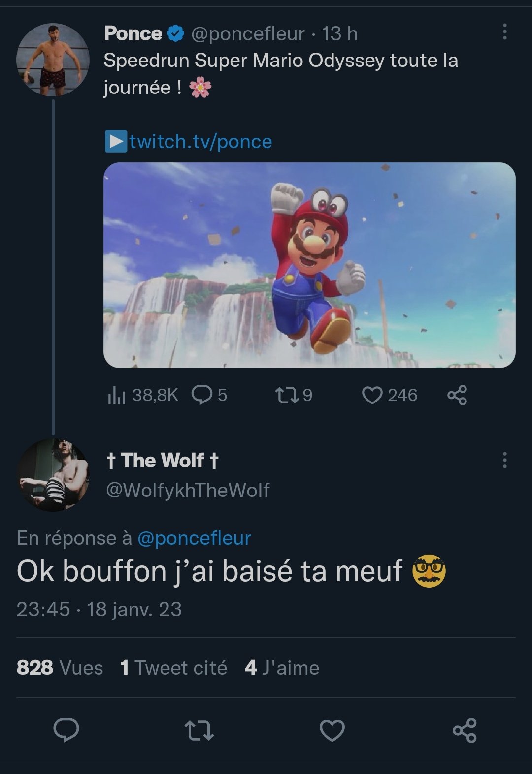 Beau gosse au faible quotient intellectuel on twitter ce screen vit