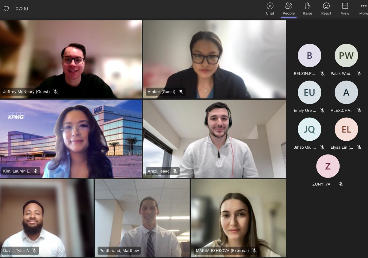 BaruchZGTS's tweet photo. Thank you to everyone for joining ZTAX, GBAP, and ZGAS in hosting our Spring KPMG US event! A special thank you to Lauren E. Kim, Tyler Davis Matthew Pontbriand, CPA, and Isaac Arazi for the very informational and enlightening presentation on the different service lines offered! https://t.co/OmgukJNn8d