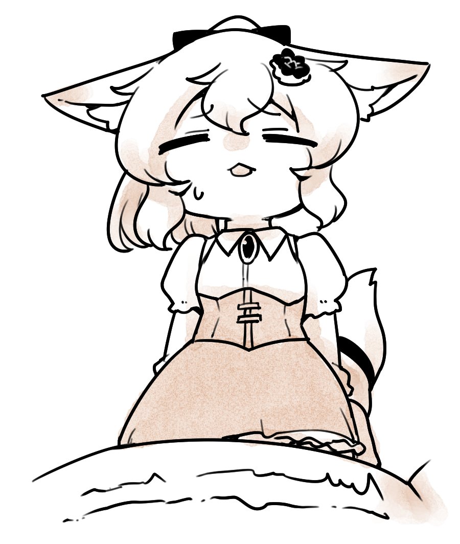 「#朝リトルリトルテイルズ「ふ～……ちょっと休憩……」 」|尻尾男のイラスト