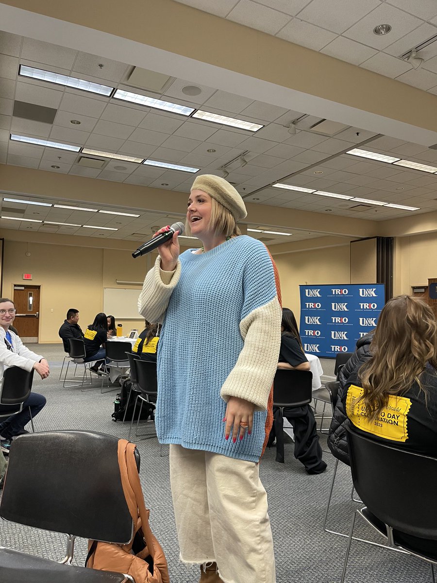 DeenaDarnay's tweet image. #IamFirstGen @RashawnHarveyFB said today, “Your comfort zone is where you fail.” When I Graduated from KCHS, I was afraid to take chances. When I came to UNK I learned to open up and be my true spunky self. TRIOS/ @Pierce607 helped me become the person I am today. #GoLopers